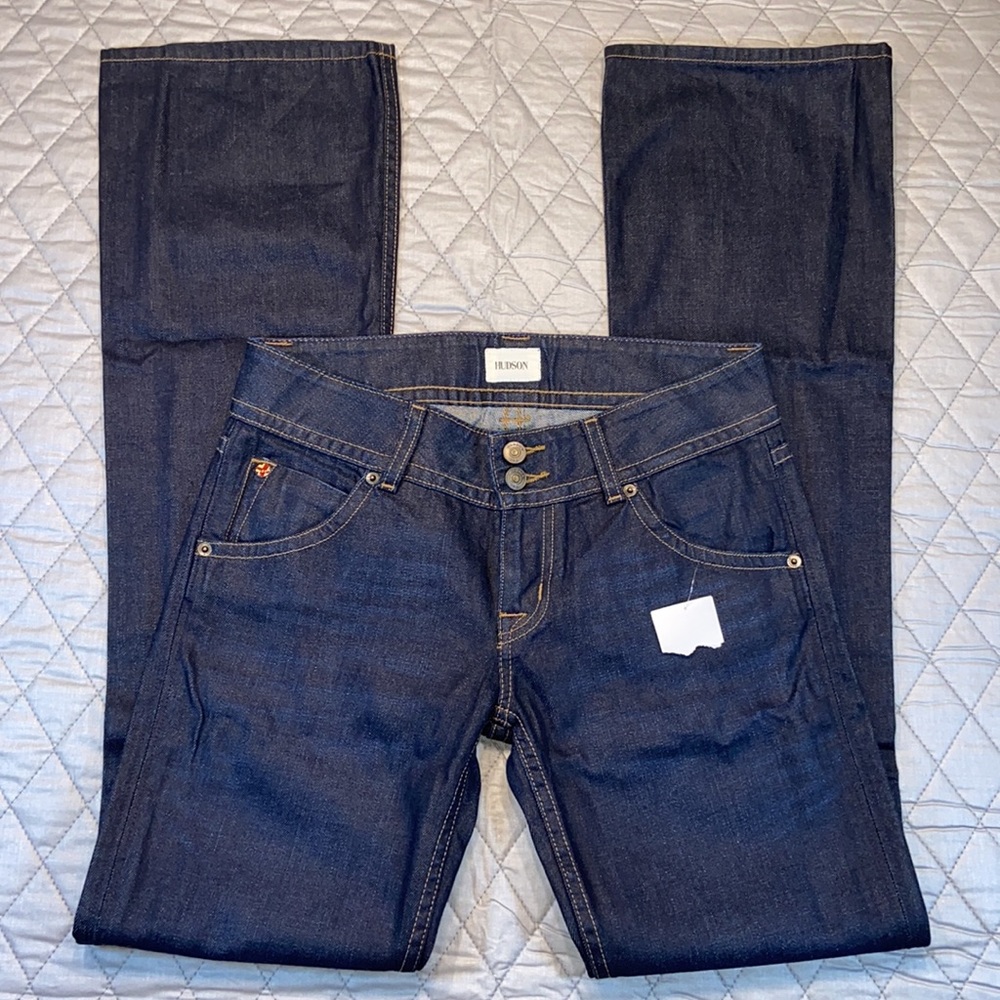 Hudson Jeans. Size 27. Dark Navy. 100% Cotton. 34.5” Inseam. NWT.